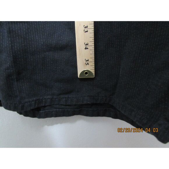 HOLLYWOOD THE JEAN PEOPLE COTTON MAXI SKIRT SIZE 32 (14/15) BLACK W/ PINSTRIPES - Picture 4 of 10